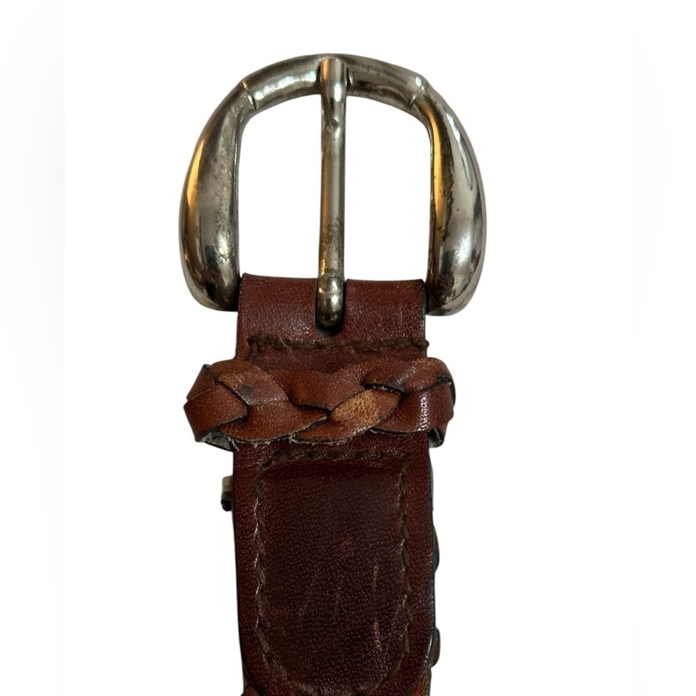 A men’s / women’s leather braided belt, Made in Uraguay. M. - Picture 11 of 12
